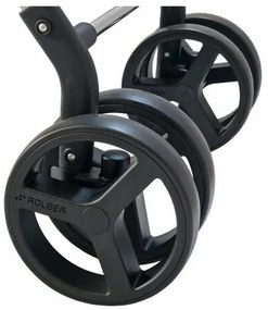 Rolser Składany wózek na kółkach Basket Polar 4Big, czarny