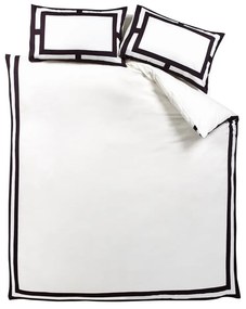 Czarno-biała pościel dwuosobowa 230x220 cm Mono Panel – Catherine Lansfield