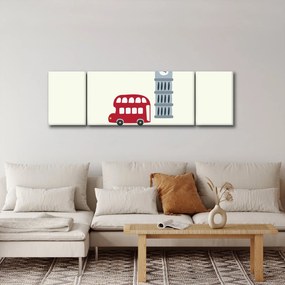 Obraz - Miasta Europy N⁰3 (170x50 cm)
