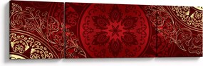 Obraz - Złote mandale (170x50 cm)