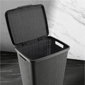 Curver Kosz na brudną bieliznę Jute 58 l, ciemnoszary