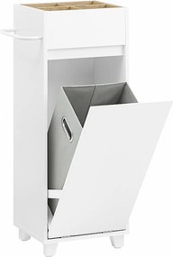 Szafka łazienkowa z kosz na pranie BZR159-W