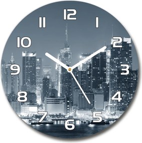 Zegar szklany okrągły Manhattan Nowy Jork