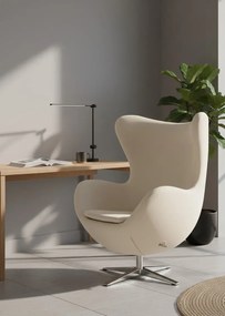 Beżowy fotel jajo do biura S3-Z40