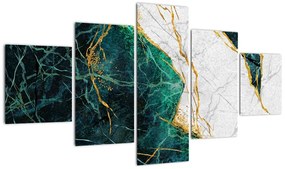 Obraz - Turkusowy marmur (125x70 cm)