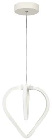 Biała metalowa lampa wisząca LED ø 22 cm Sevinc – Squid Lighting