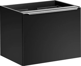 Czarna wisząca szafka pod umywalkę 60 cm G1-K25