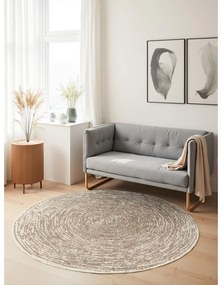Beżowy/kremowy okrągły dywan ø 120 cm Gloria Cavallo – Hanse Home