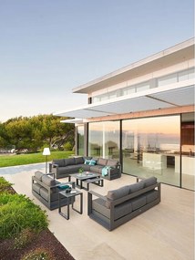 Komplet aluminiowy dla 10 osób MADRID (antracyt)