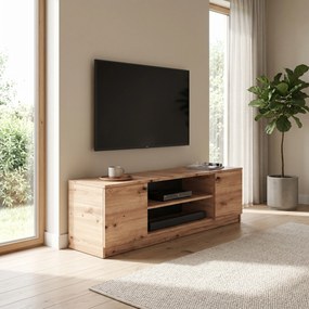 Szafka RTV stojąca NATURIO 160 cm do Salonu pod Telewizor - Dąb artisan