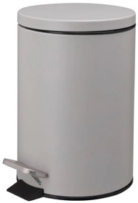 Kosz na śmieci NONI metalowy z pokrywą, 3 l
