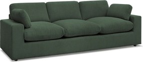 Zielona sztruksowa sofa 250 cm Belair – Bobochic Paris