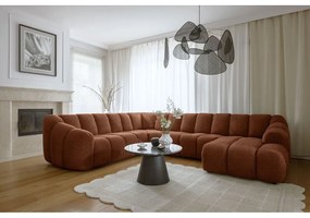 Narożnik (lewostronny/w kształcie litery U) w kolorze terakoty Shell – Miuform