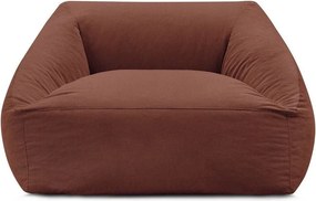 Pomarańczowy sztruksowy worek do siedzenia Lilibet – Bobochic Paris