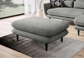 Pufa SOLANO w kolorze JASNY SZARY w tkaninie ELEMENT WERSAL