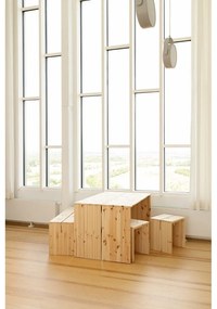 Stołek z litego drewna sosnowego w naturalnym kolorze Join-In – Karup Design