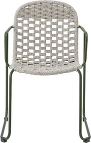 Szare metalowe krzesło ogrodowe Calana – Bloomingville