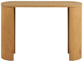 Konsola w dekorze dębu w naturalnym kolorze 38x114 cm Bibione – House Nordic