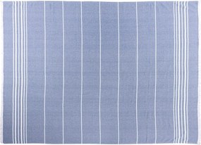 Niebieski bawełniany koc 150x200 cm Solene – Tiseco Home Studio