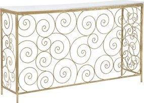 Stolik Konsolowy VKH617, Złoto, 140x36x82 cm, Kendra Home