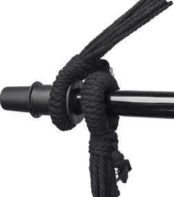 MIADOMODO Wiszący fotel bujany, beżowy