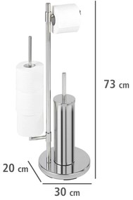 Stojak na papier toaletowy i szczotkę do WC, UNIVERSALO NEO - 3 w 1, WENKO