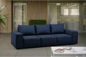 Sofa ogrodowa trzyosobowa SONNE, tkanina Artykuł, Granatowy