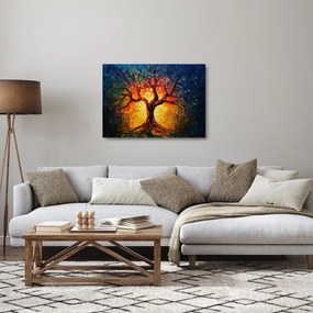 Obraz na szkle - Drzewo życia w mozaice (70x50 cm)