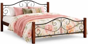 Jednoosobowe łóżko czereśnia antyczna S7-K43