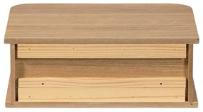 Wisząca szafka nocna w dekorze sosny w naturalnym kolorze Jena – WOOOD