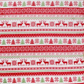 Biały świąteczny koc z mikropluszu CHRISTMAS JOY Rozmiar: 200 x 220 cm
