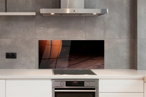 Szkło do Kuchni na Ścianę Piłka do Koszykówki na Parkiecie