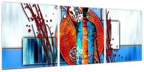 Obraz przedstawiający starożytną osobę (z zegarem) (90x30 cm)