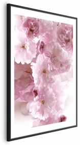 Plakat Kwiecista mgła 21x30 cm z ramą czarną z marginesem ARTGEIST B