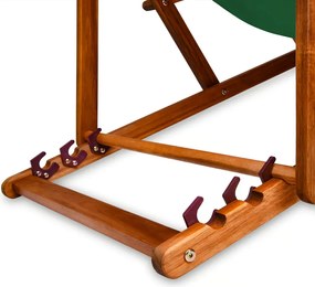 Leżak ogrodowy SIENA, 94x60x94cm, zielona Casaria