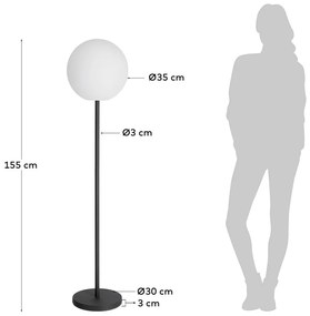 Lampa ogrodowa Kave Home Dinesh, wys. 155 cm