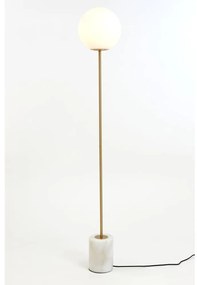 Biało-złota lampa stojąca (wysokość 156 cm) Medina – Light &amp; Living