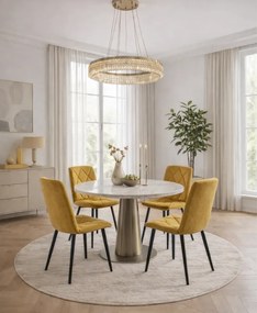 Krzesło do jadalni MARVIN, żółty