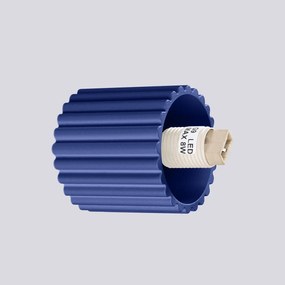 Kinkiet HALO ultramaryna IP44 ryflowany SOLLUX  LIGHTING