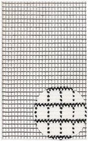 Dywan nowoczesny Jacky Kratka kremowo-szary 160 cm x 220 cm