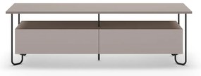 Szarobeżowa szafka pod TV 150x45 cm Dilly – Marckeric