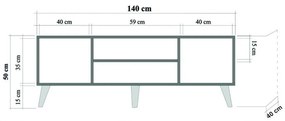 Stolik pod telewizor Truva Oak
