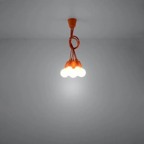 Pomarańczowa lampa wisząca ø 25 cm Rene – Nice Lamps