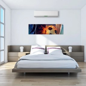 Obraz - Piłka w ogniu (170x50 cm)