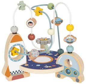 Tooky toy drewniana rakieta pętla motoryczna labirynt