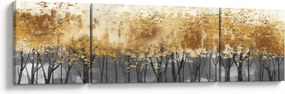 Obraz - Złote drzewa (170x50 cm)