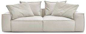 Beżowa sofa z imitacji skóry 260 cm Boheme – Bobochic Paris