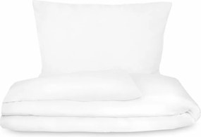 Kvalitex Pościel satynowa Luxury Collection biały, 240 x 220 cm, 2 szt. 70 x 90 cm