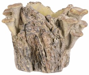 Opakowanie betonowe - pień z grzybami, 19 x 17 x16 cm