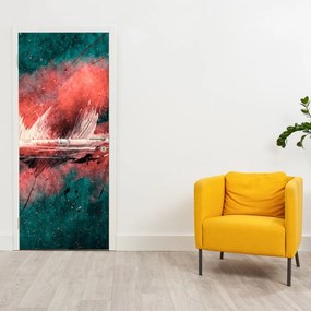 Fototapeta na drzwi - Wybuch w nafcie (95x205cm)